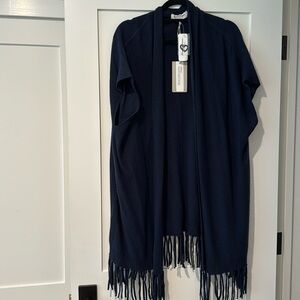 Tommy Bahama fringed cashmere cardigan wrap